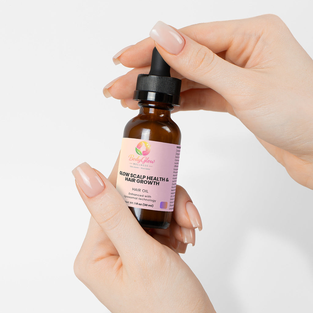 Glow Hair Oil for Scalp Health and Hair Growth