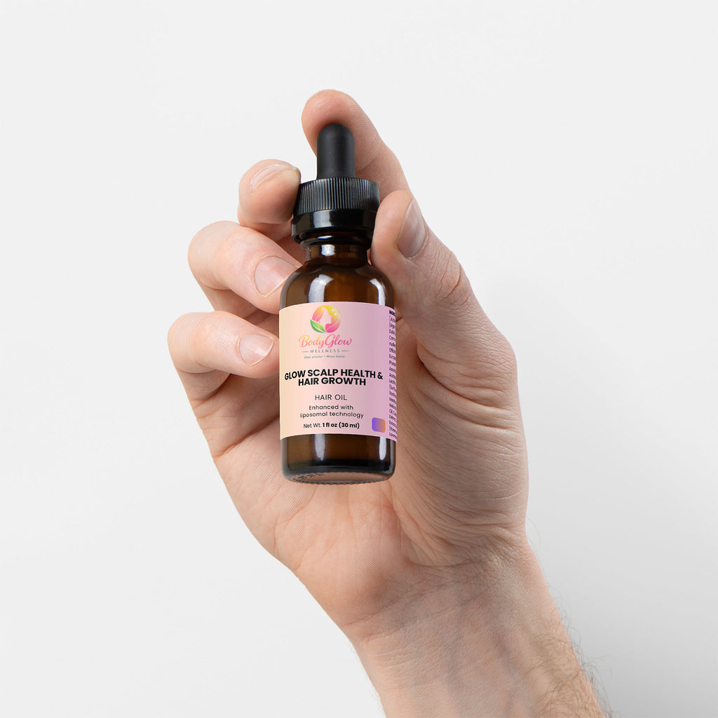 Glow Hair Oil for Scalp Health and Hair Growth