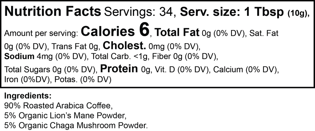 MindGlow Mushroom Coffee (Medium Roast)