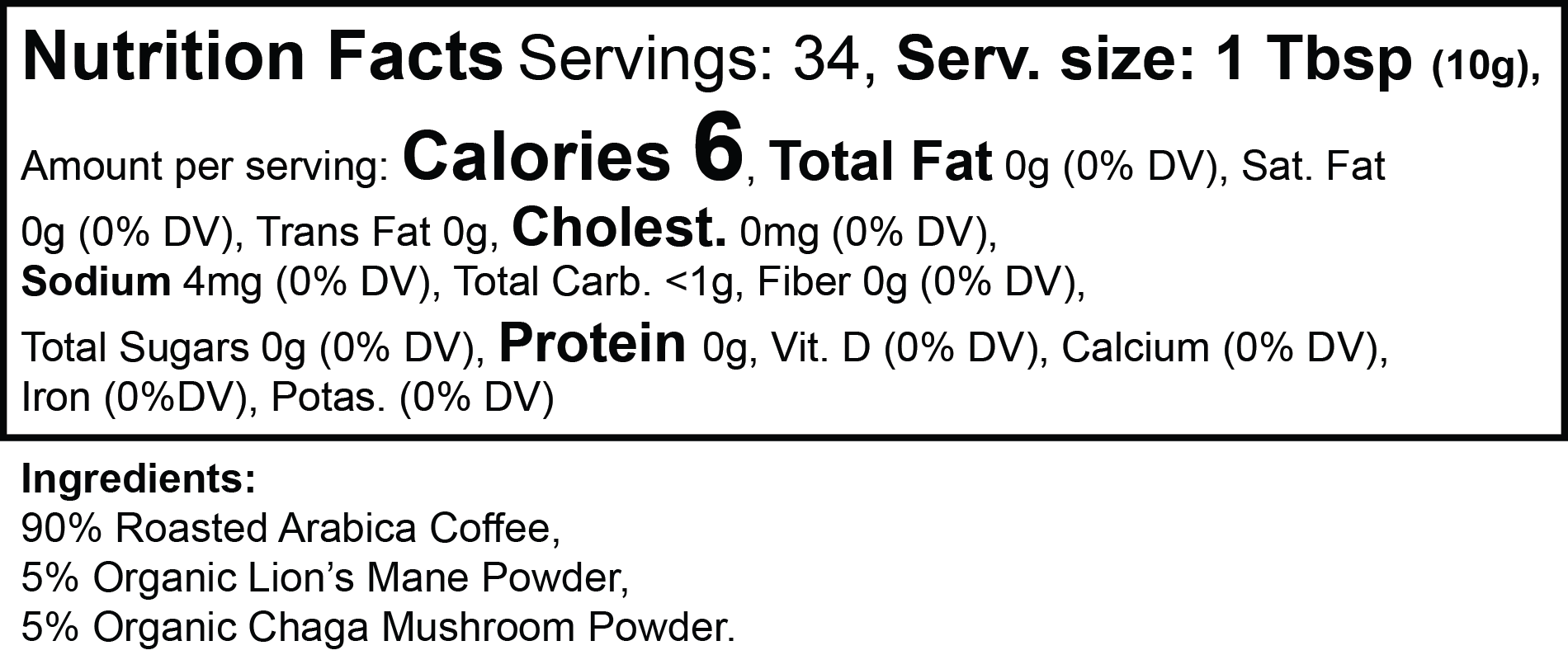 MindGlow Mushroom Coffee (Medium Roast)